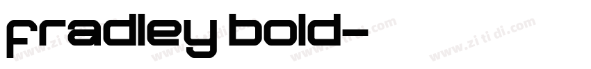 fradley bold字体转换